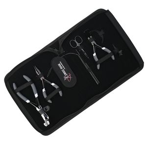 Hair Extension <b>Tools</b> <b>Kit</b> Microbeads Crimping Remover Plier Pulling Hook Loop <b>Tool</b> Tape In Plier Mini Scissor Needle Finger <b>Bag</b> - Product Image 6