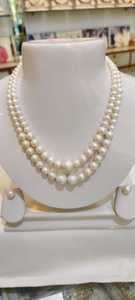 Collier de perles d'eau douce naturelles, bijoux en perles faits à la main, collier élégant et classique pour femmes, vente en gros - Product Image 3