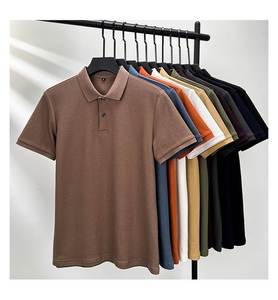 Polo de punto transpirable bordado de alta calidad para hombre, personalizado para camisas - Product Image 2