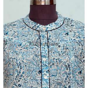 Vestido Mini de Algodón 100% para Mujer, Casual, con Mangas Acampanadas, Cuello Redondo, Estampado Floral, Ecológico, Cintura Natural, para Oficina, Verano - Product Image 2