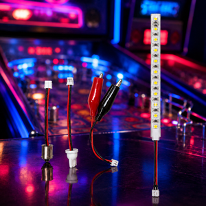 HYUGA 10SMD 12V <b>LED</b> arcade <b>light</b> Red black <b>wires</b> gaming accessory Amusement machine plastic connector - Product Image 5