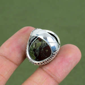 แหวนพลอยสีเงินสเตอร์ลิง925ทำด้วยมือเครื่องประดับหรูหราสำหรับงานหมั้นและงานปาร์ตี้ดีไซน์คลาสสิกมีให้เลือก - Product Image 4