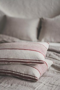 Striped Rectangle Linen Cushion Cover Breathable Woven Nordic Style Envelop Closure Home Decor <b>Pillow</b> <b>Case</b> - Product Image 4