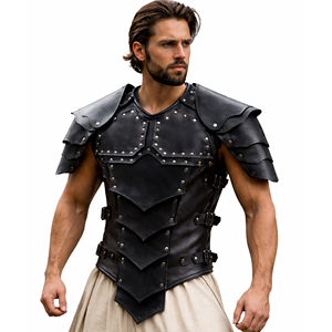 High Quality Leather <b>Chest</b> Armor Handmade Medieval Knight Costume for SCA Theatrical Historical Reenactment Halloween Costume - Product Image 1