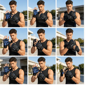High Quality PROFIT SPORTS Custom Logo Gym <b>Gloves</b> for Workout Fitness <b>Weight</b> Lifting Polyester Ventilated Wrist Support - Product Image 5