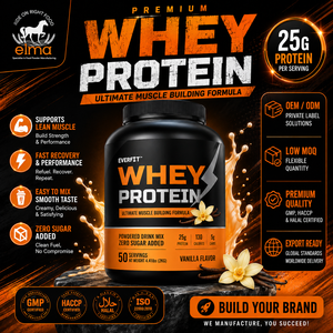 EVERFIT Isolat de protéines de lactosérum WPI en poudre, saveur pistache, 2 kg, 25 g de protéines, sans sucre ajouté, halal, OEM, marque privée, croissance musculaire - Product Image 1