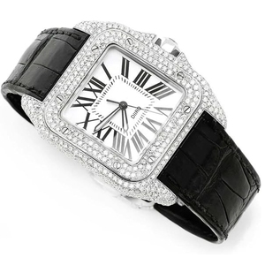 OEM ODM Luxury Mechanical Watch for Men Stainless Steel <b>Square</b> Dial High Quality Analog Dial Moissanite Watch - Product Image 1