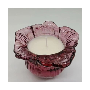 Porte-bougie en verre artistique et tendance pour la décoration d'événements et de repas - Product Image 4