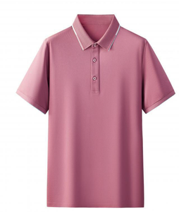 เสื้อโปโลผู้ชาย แขนสั้น ผ้าฝ้าย ระบายอากาศดี ทรงลำลอง สำหรับฤดูร้อน แบบไม่ถักทอ คอปก - Product Image 5