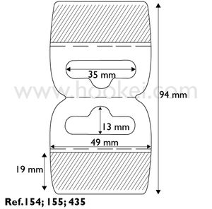 แท็บแขวนแบบมีกาวในตัว PET รูปตัว J สำหรับร้านค้าปลีก คลังสินค้า และซูเปอร์มาร์เก็ต - Product Image 2