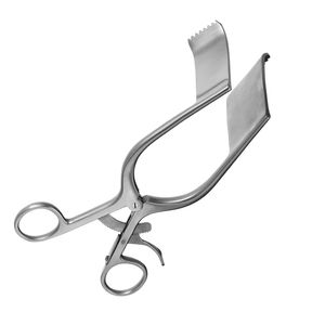 Retractor de laminectomía de 7 pulgadas con mango de anillo y bloqueo de trinquete, instrumento quirúrgico de acero inoxidable para cirugía de columna vertebral - Product Image 4