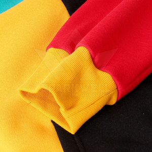 Sweat-shirt à capuche color block pour homme, design patchwork oversize, avec cordon de serrage et poches, décontracté, pour l'automne - Product Image 5