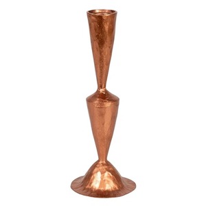 Porte-bougie conique en cuivre, décoration d'intérieur en métal, design moderne et durable - Product Image 3