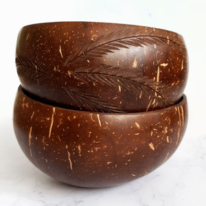 Bol de noix de coco léger et durable Vente en gros Fait à la main Écologique Ustensiles de cuisine décoratifs Salade Bol de service Fourniture - Product Image 1