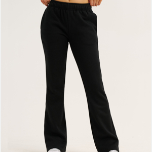 Pantalon cargo décontracté ample pour femme, personnalisable, de haute qualité, avec taille élastique, doublure polaire unie, en Spandex/Polyester, idéal pour l'hiver - Product Image 4