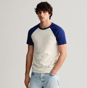 Camiseta de Hombre con Diseño Moderno, Lavada, Casual, con Hombros Caídos, Cuello a Rayas, Sostenible, Suave, Antiencogimiento, Color Personalizado, Venta al Por Mayor - Product Image 6