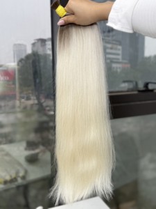 Extensiones de Cabello Vietnamita Virgen Natural Liso de Alta Calidad, de un Solo Donante, Doble Trama, Teñido, con Baby Hair - Product Image 2