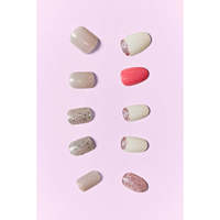 Veloro so PINK BEAUTY 2 paquets d'ongles artificiels à presser, extensions d'ongles faciles à poser