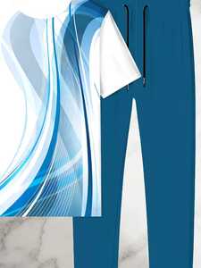 Conjuntos Deportivos de Verano para Hombre, 100% Algodón, Corte Regular, Ropa Casual Ligera para Entrenamiento, Nueva Colección al por Mayor - Product Image 4