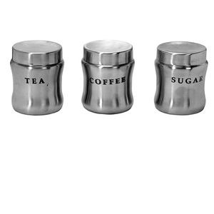 New Best Price Great Quality Stainless Steel Lid Tea Coffee Sugar Canisters <b>Containers</b> Airtight Eco-Friendly 1-3L Capacity - Product Image 1