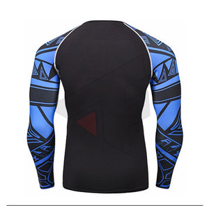 En stock, vente en gros, vêtements de sport pour hommes, rashguard professionnel imprimé par sublimation - Product Image 2