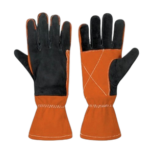 ถุงมือเชื่อมหนังวัวเสริมแรงเอนกประสงค์ ป้องกันการเสียดสีและความร้อน สำหรับงานอุตสาหกรรมและการป้องกันส่วนบุคคล - Product Image 2