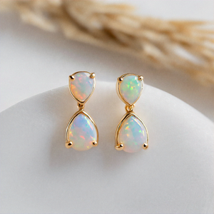 Nouvelle arrivée Boucles d'oreilles pendantes en argent sterling 925 plaqué or 18 carats pour femmes Style court - Product Image 3