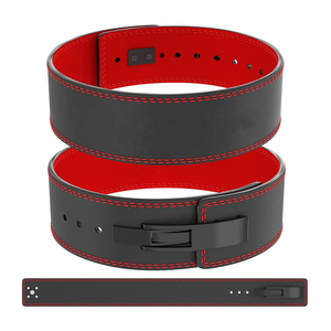 Ceinture de musculation en cuir de vachette 10 mm avec logo personnalisé, boucle à levier réglable, robuste, de qualité professionnelle, pour l'entraînement de musculation - Product Image 1