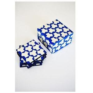 Posavasos de Madera de Acacia Premium, Posavasos de Resina para Servir Té, Café y Bebidas, Diseño Moderno, Protector de Mesa - Product Image 1