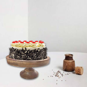 แท่นไม้อะคาเซียสำหรับวางเค้กทรงกลมไม้มะม่วงแท่นโชว์ขนมพร้อมฐานสำหรับคัพเค้กขนมอบ - Product Image 5