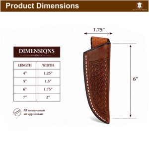 Étui en cuir de qualité industrielle fait main OEM/ODM pour couteaux à lame fixe, lame de 7 pouces à pointe tombante - Product Image 1