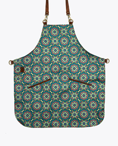 Delantal de Cocina de Algodón Puro de Alta Calidad, Nuevo, con Impresión Personalizada y Logotipo Personalizado - Product Image 1
