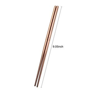 Hot China Wholesale 304 Stainless Steel Korean <b>Chopsticks</b> Business Gifts <b>Reusable</b> Multicolor Lightweight Tableware - Product Image 5