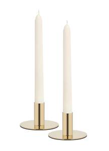 Portavelas de Latón Dorado para Velas de Té con Base Sencilla y Elegante para Mesa de Hogar - Product Image 5