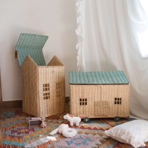 <b>Cheap</b> price indoor <b>playhouse</b> sustainable rattan play house high quality handwoven kids toy - Product Image 3