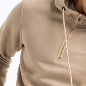 Ensemble sweat à capuche zippé 1/4 et short assorti de haute qualité pour homme – Survêtement décontracté en molleton de coton imprimé coucher de soleil pour la plage - Product Image 4