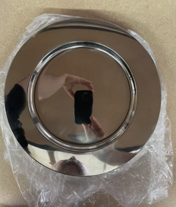 Round Stainless Steel <b>Mirror</b> <b>Tray</b> Luxury Polished Steel Display <b>Tray</b> Round Decorative Serving <b>Tray</b> Premium <b>Silver</b> Metal <b>Tray</b> - Product Image 1