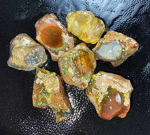 Opalite éthiopienne naturelle de qualité supérieure, 100 % naturelle, minérale, brute, en vrac, 37,22x29,20 40,60x26,52 mm, pour la fabrication de bijoux DIY - Product Image 1