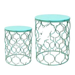 Modern Antique Design Wooden Top <b>Stools</b> Handcrafted Shape Two Different Colors for Living Room Bedroom Decorative Apartments - Product Image 6