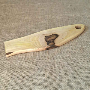 Planche à découper ronde en bois de qualité supérieure, 100 % bois, passe au lave-vaisselle, pour une utilisation en cuisine - Product Image 4