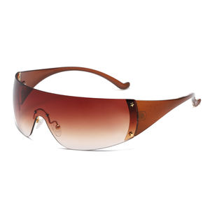 Lunettes de soleil de sport unisexe RTS 2026 pour le cyclisme, monture sans bords en PC tendance avec protection UV400 pour un style de vie actif en plein air - Product Image 3