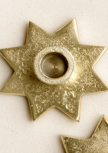 Portavelas de Latón Sólido Hecho a Mano, Duradero, Natural, Único, con Forma de Estrella, para Decoración del Hogar, Bodas, Pascua, Navidad y Fiestas - Product Image 5