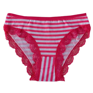 Culotte de bikini populaire en dentelle tricotée sans couture en Spandex pour femme, écologique, respirante, antibactérienne, unie, à séchage rapide, avec maintien et taille ajustable - Product Image 5