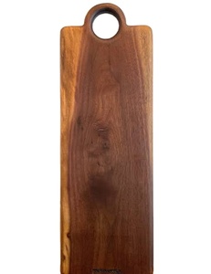 Tabla de cortar de alimentos con mango redondo, tabla de cortar de alta calidad, tabla de cortar de madera de Acacia, herramientas de cocina - Product Image 1