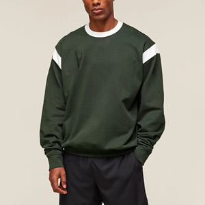 Sweat-shirts ODM à col rond, coupe classique, en polyester 100% de haute qualité, avec logo personnalisé, design bicolore, effet délavé à l'acide, pour l'automne - Product Image 1