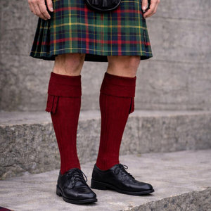 OEM Factory Mens Scottish Highland Kilt Hose <b>Socks</b> Traditional Wool Blend Long <b>Socks</b> Ribbed Design <b>Soft</b> Comfortable Fabric - Product Image 1