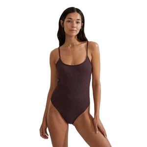 ชุดว่ายน้ำผู้หญิงแบบชิ้นเดียวสำหรับฤดูร้อน ขายส่ง ชุดแฟชั่นชายหาด น้ำหนักเบา แบบเรียบง่าย รับสั่งทำ - Product Image 5