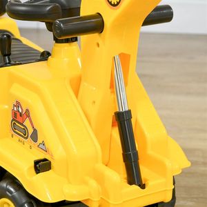 Escavatore Cavalcabile 2-in-1 con Carrello e Clacson Giocattolo per Bambini - Product Image 5