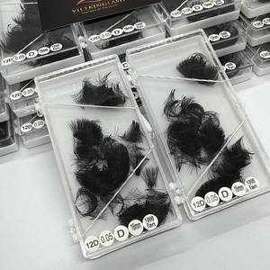 ขนตาสังเคราะห์สำหรับต่อขนตา10D-20D สีดำด้านสำหรับร้านเสริมสวยมืออาชีพเป็นมิตรต่อสิ่งแวดล้อม - Product Image 1