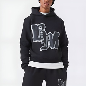 Conjunto Deportivo para Hombre, Sudadera con Capucha y Pantalones Jogger, Logotipo Impreso, Ropa Casual Urbana, Corte Holgado, Ropa de Invierno, Logotipo Personalizado, Venta al Por Mayor - Product Image 3